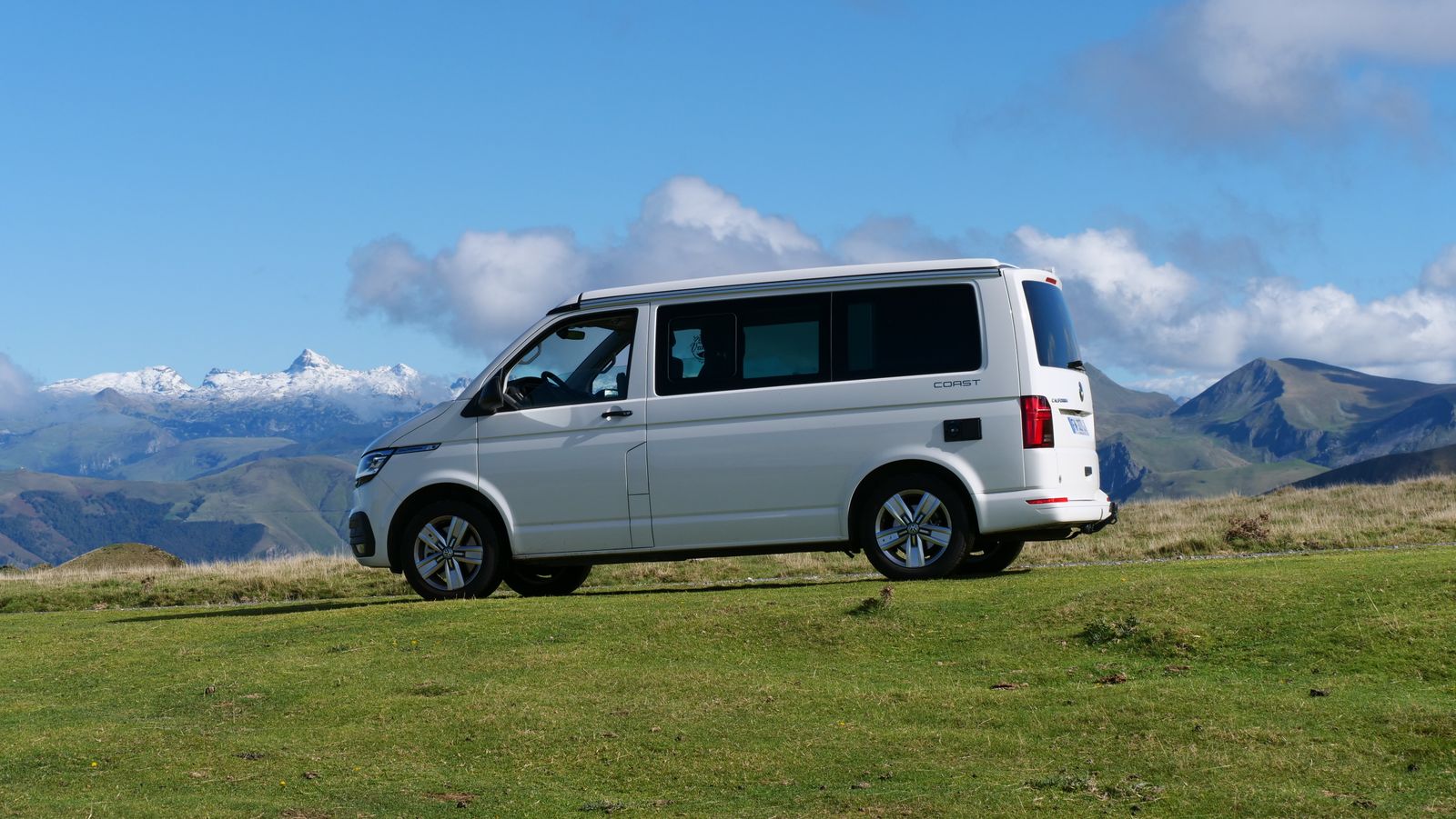 White VW California campervan