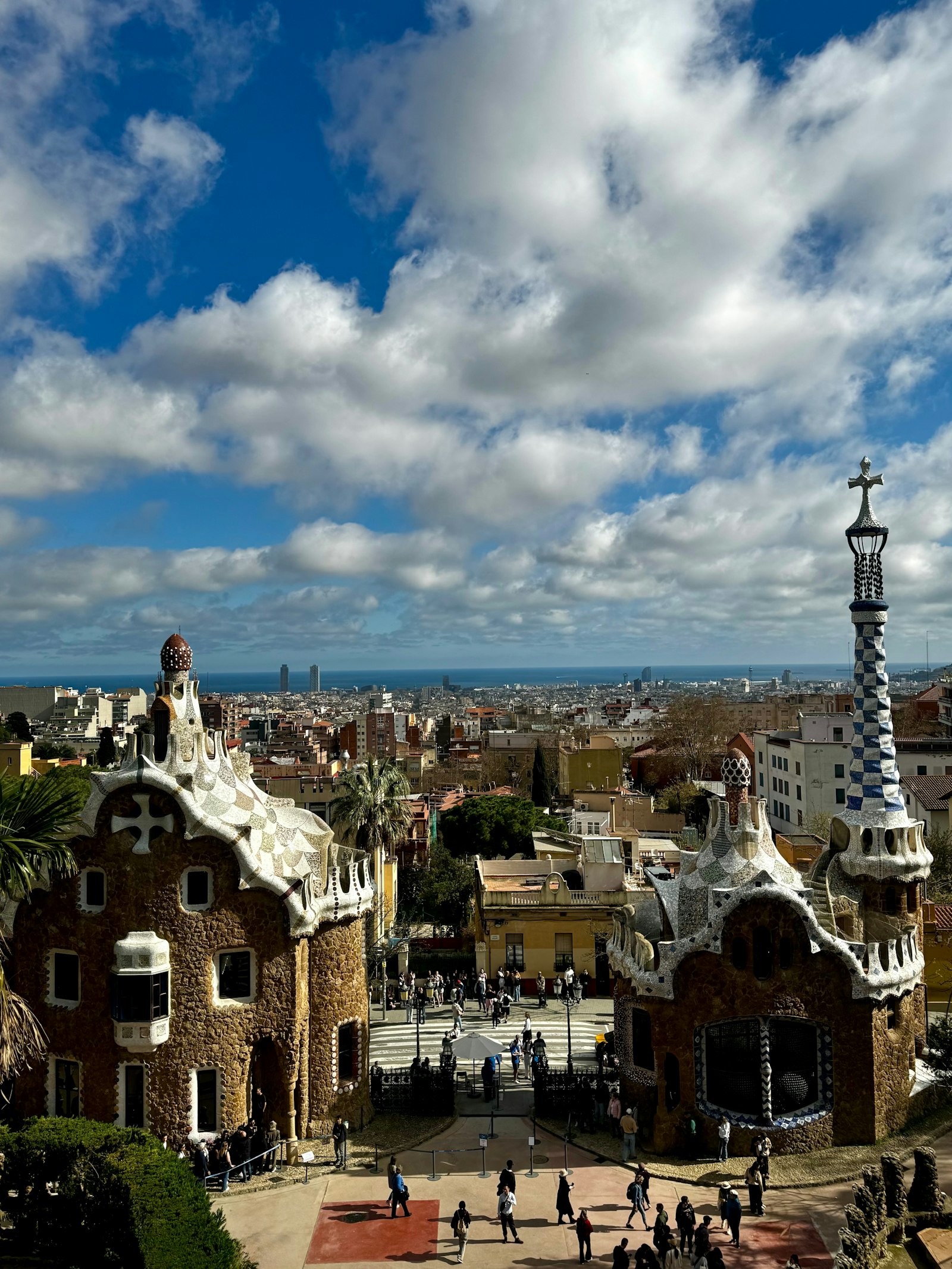 Park Güell above Barcelona